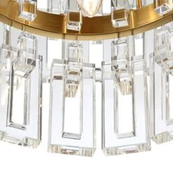 Vienna Full Spectrum Luxum 23 1/2" Brass 8-Light Crystal Chandelier -Golden Lighting Shop vienna full spectrum luxum 23 and one half inch brass 8 light crystal chandelier 64t05views2