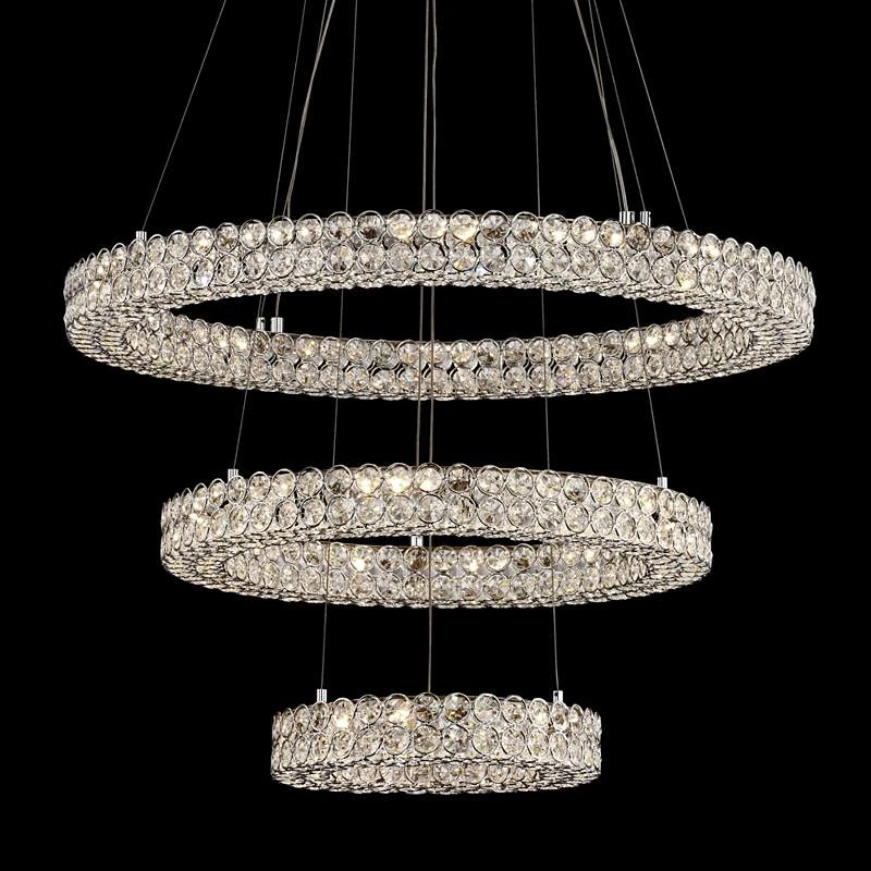 Vienna Full Spectrum Perriello 27 1/2" Crystal Ring LED Chandelier 3 Vienna Full Spectrum Perriello 27 1/2" Crystal Ring LED Chandelier