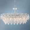 Villette 31 1/2" Wide Chrome And Crystal Oval Chandelier -Golden Lighting Shop villette 31 and one half inch wide chrome and crystal oval chandelier 78n52cropped