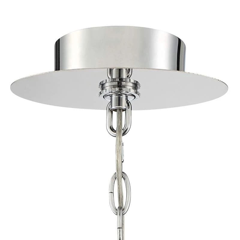 Villette 31 1/2" Wide Chrome And Crystal Oval Chandelier 7 Villette 31 1/2" Wide Chrome And Crystal Oval Chandelier - Image 5
