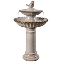 Vogel 27 1/4" High Ivory Ceramic Bird Garden Fountain 8 Vogel 27 1/4" High Ivory Ceramic Bird Garden Fountain -Golden Lighting Shop vogel 27 and one quarter inch high ivory ceramic bird garden fountain 78f09