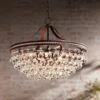 Wohlfurst 20 1/4"W Bronze 5-Light Crystal Pendant Light -Golden Lighting Shop wohlfurst 20 and one quarter inchw bronze 5 light crystal pendant light 1k583cropped