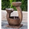 Zen 33" High Relic Lava Two-Bowl LED Outdoor Floor Fountain -Golden Lighting Shop zen 33 inch high relic lava two bowl led outdoor floor fountain 528t3cropped