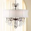 Zula White Shade 22" Wide Crystal Chandelier -Golden Lighting Shop zula white shade 22 inch wide crystal chandelier 2r758cropped